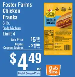 Smart & Final Foster Farms Chicken Franks offer