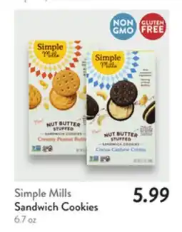 Fresh Thyme Simple Mills Sandwich Cookies offer