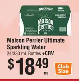 Smart & Final Maison Perrier Ultimate Sparkling Water offer
