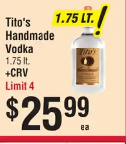Smart & Final Tito's Handmade Vodka offer
