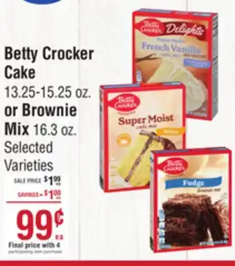 Smart & Final Betty Crocker Cake or Brownie Mix offer