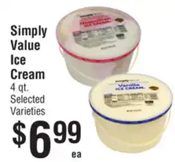 Smart & Final Simply Value Ice Cream offer