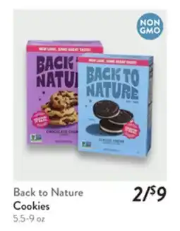 Fresh Thyme Back to Nature Cookies offer
