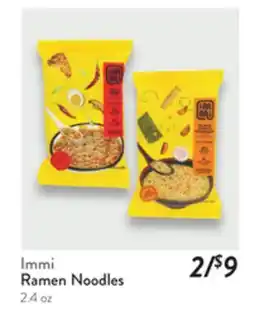 Fresh Thyme Immi Ramen Noodles offer