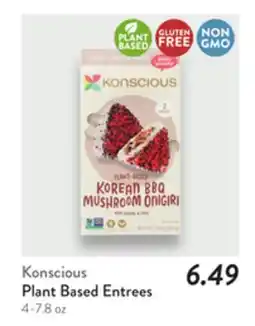 Fresh Thyme Konscious Plant Based Entrees offer