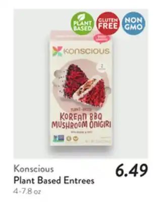 Fresh Thyme Konscious Plant Based Entrees offer