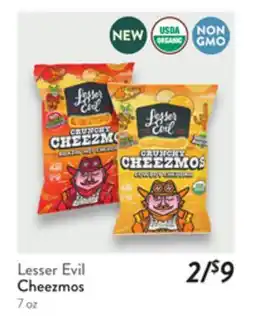 Fresh Thyme Lesser Evil Cheezmos offer