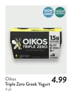 Fresh Thyme Oikos Triple Zero Greek Yogurt offer
