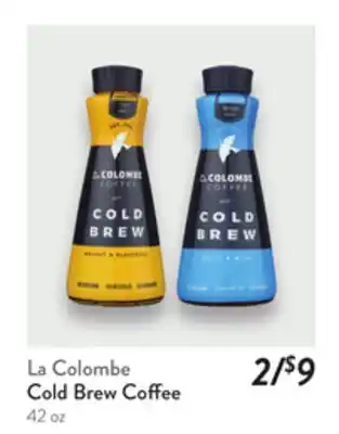 Fresh Thyme La Colombe Cold Brew Coffee offer