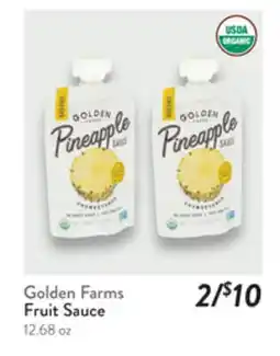 Fresh Thyme Golden Farms Fruit Sauce offer