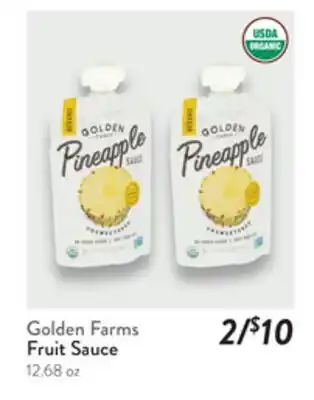 Fresh Thyme Golden Farms Fruit Sauce offer
