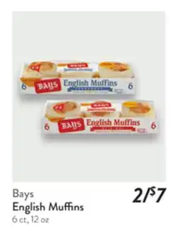 Fresh Thyme Bays English Muffins offer