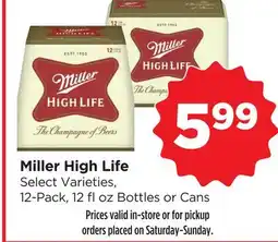 Food 4 Less Miller High Life offer