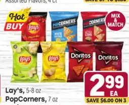 Tony’s Fresh Market Lay's, 5–8 oz PopCorners, 7 oz, Doritos, 7-10.75 oz offer