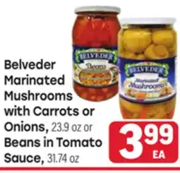 Tony’s Fresh Market Belvedere Marinated Mushrooms with Carrots or Onions, 23.9 oz Beans in Tomato Sauce, 31.74 oz offer