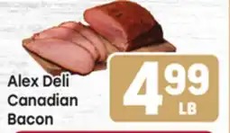 Tony’s Fresh Market Alex Deli Canadian Bacon offer