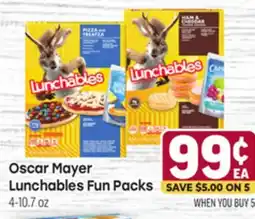Tony’s Fresh Market Oscar Mayer Lunchables Fun Packs offer