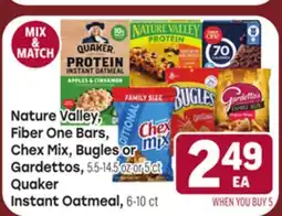 Tony’s Fresh Market Nature Valley Fiber One Bars, Fiber One Bars, Chex Mix, Bugles or Chex Mix Bugles or offer