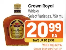 Tony’s Fresh Market Crown Royal Whisky offer