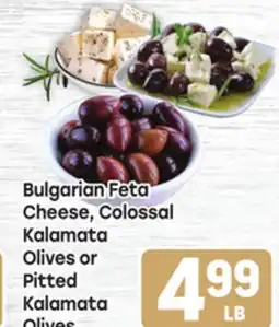 Tony’s Fresh Market Bulgarian Feta Cheese Colossal Kalamata Olives or Pitted Kalamata Olives offer