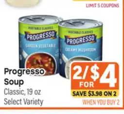 Tony’s Fresh Market Progresso Soup offer