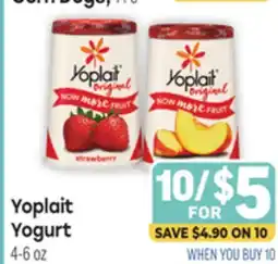 Tony’s Fresh Market Yoplait Yogurt offer