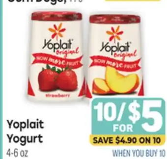 Tony’s Fresh Market Yoplait Yogurt offer