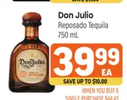 Tony’s Fresh Market Don Julio Reposado Tequila offer