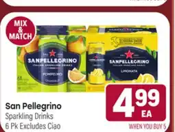Tony’s Fresh Market San Pellegrino offer