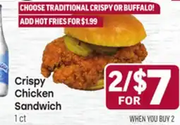 Tony’s Fresh Market Crispy Chicken Sandwich offer