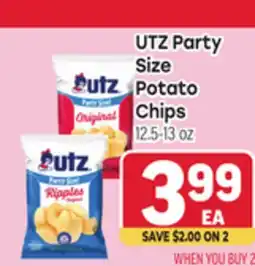 Tony’s Fresh Market UTZ Party Size Size Potato Potato Chips offer