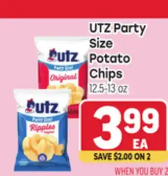 Tony’s Fresh Market UTZ Party Size Size Potato Potato Chips offer