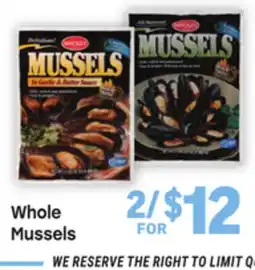 Tony’s Fresh Market Whole Mussels offer