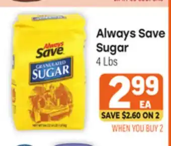 Tony’s Fresh Market Always Save Sugar offer