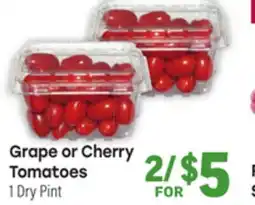 Tony’s Fresh Market Cherry Grape or Cherry Tomatoes offer