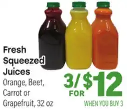 Tony’s Fresh Market Fresh Squeezed Juices offer