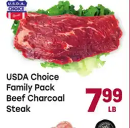 Tony’s Fresh Market USDA Choice Family Pack Beef Charcoal Steak offer
