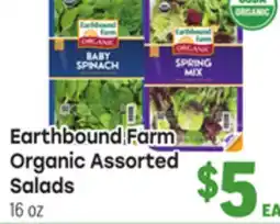 Tony’s Fresh Market Earthbound Farm Assorted Organic Assorted Salads offer