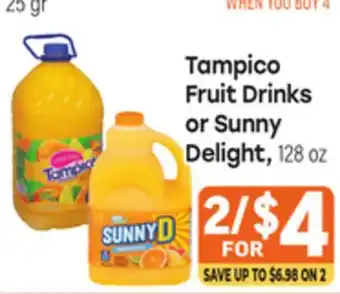 Tony’s Fresh Market Tampico Fruit Drinks or Sunny Delight offer
