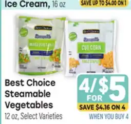 Tony’s Fresh Market Best Choice Steamable Vegetables offer