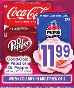 Jewel-Osco Coca-Cola, Pepsi or Dr. Pepper offer