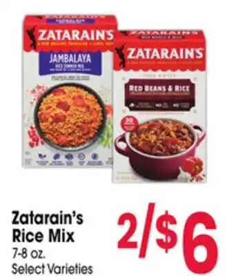 Jewel-Osco Zatarain's Rice Mix offer