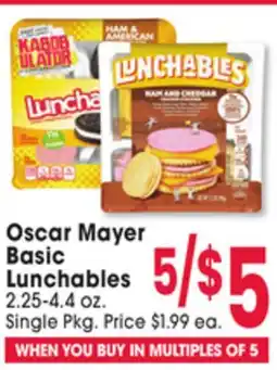 Jewel-Osco Oscar Mayer Basic Lunchables offer