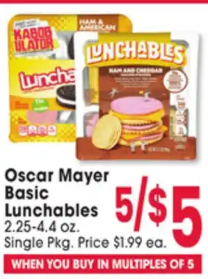 Jewel-Osco Oscar Mayer Basic Lunchables offer