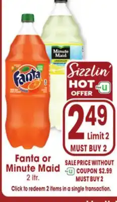 Jewel-Osco Fanta or Minute Maid offer