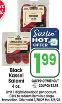 Jewel-Osco Black Kassel Salami offer