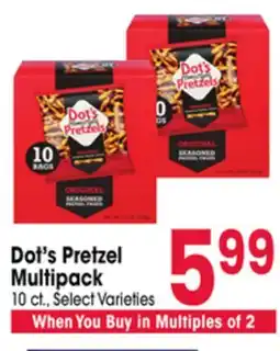 Jewel-Osco Dot's Pretzel Multipack offer