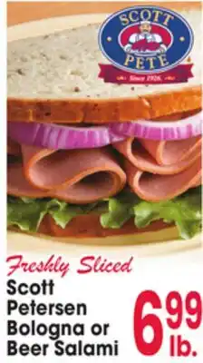 Jewel-Osco Scott Petersen Bologna or Beer Salami offer