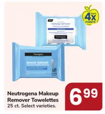 Jewel-Osco Neutrogena Makeup Remover Towelettes offer