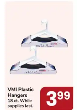 Jewel-Osco VMI Plastic Hangers offer